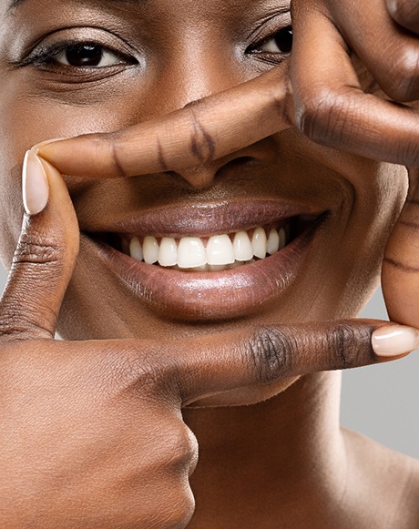 Woman with brighter teeth